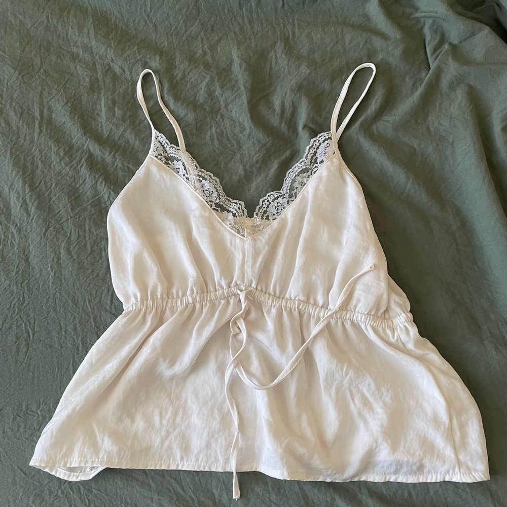 Cinched lacy camisole